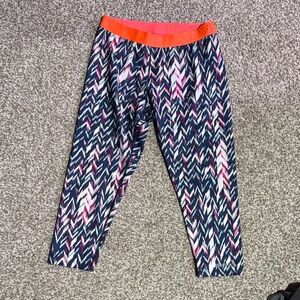 Marmot Zigzag Leggings - Blue and Pink
